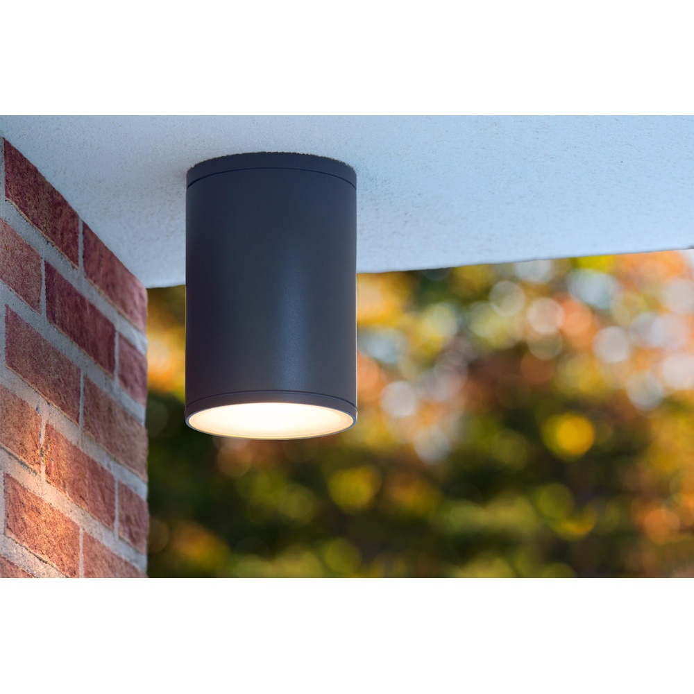 Lucide PlafondspotTubix IP54 zwart - 27870/01/30